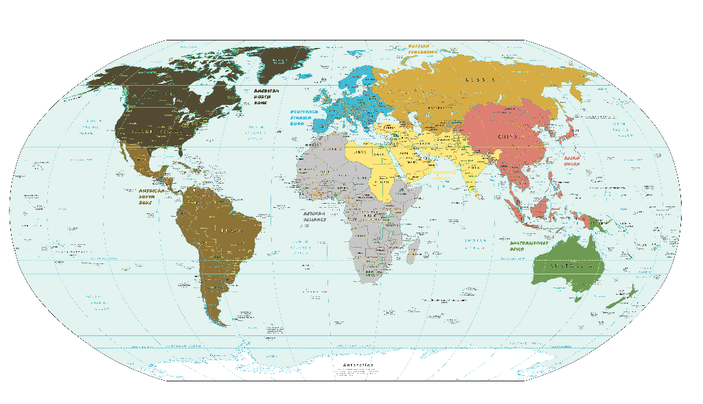 Comenga 2064 Weltkarte